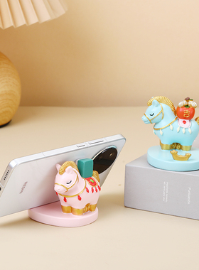 马上财运来网红懒人手机支架摆件