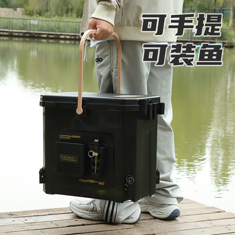 加厚钓鱼桶可坐多功能钓桶野钓冰钓路亚桶硬壳钓鱼钓箱内置收纳盒,淘宝优惠券,粉丝福利购,淘宝优惠卷