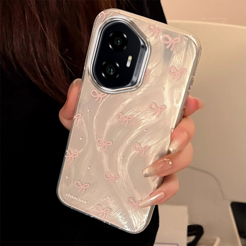 适用蝴蝶结荣耀400手机壳300Ultra专用200羽纱100少女80se/70pro+新款60/50防摔honor9X保护套power全包90GT - 图2