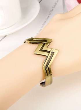 个性复古神奇女侠标志开口手镯影视蝙蝠侠大战超人正义黎明周边