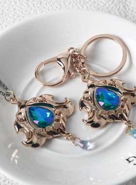 原神周边枫丹仆人阿蕾奇诺那维莱特同款项链钥匙扣二次元cos挂件