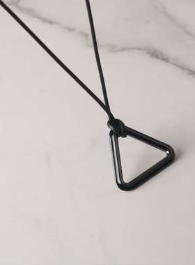 动漫周边电锯人链锯人电次变身拉环项链金属三角形吊坠配饰品挂件