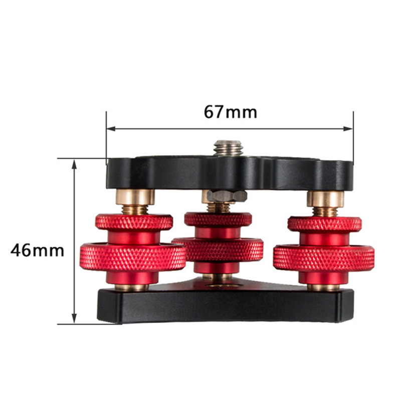 急速发货铝合金三脚架水平调节底座三向微调云台连接固件单反相机
