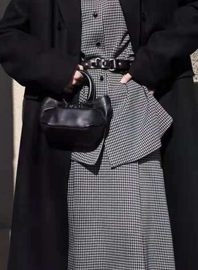 ins风皮带女士细腰带复古手工真皮腰链针扣皮头层牛皮腰带女装饰