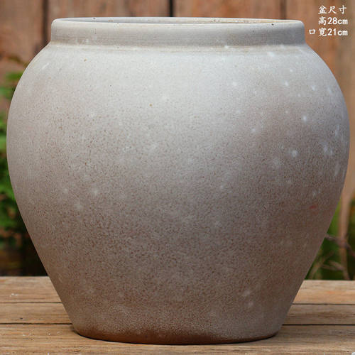 复古手工粗陶多肉花盆大号绿植陶罐花器民宿酒店装饰室内做旧陶盆 - 图1