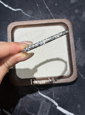 蝶觅家银色拉丝太阳花手镯