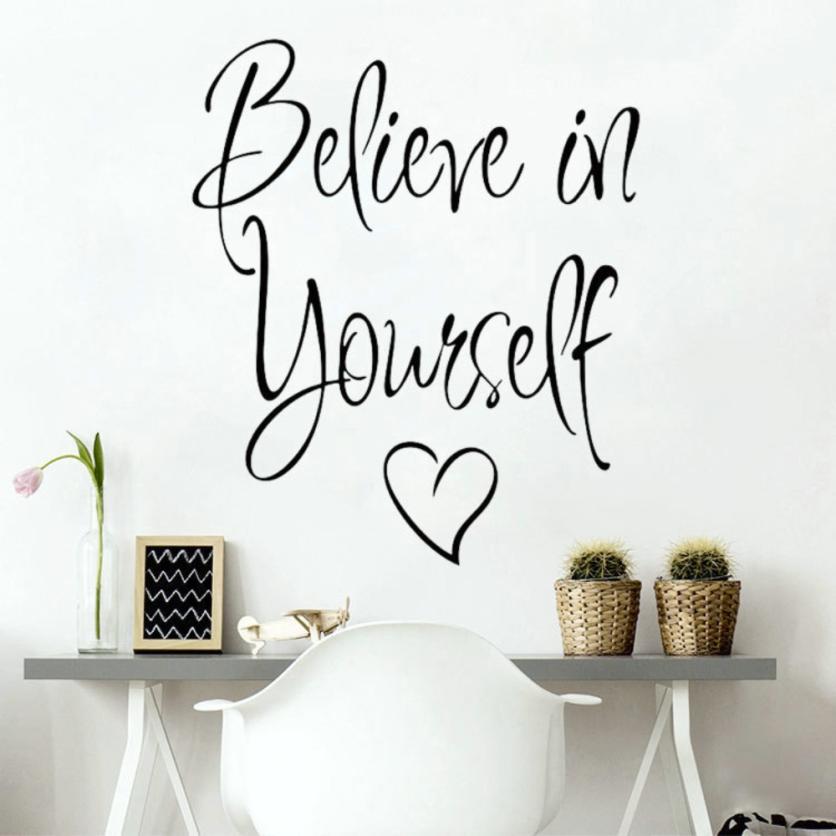 速发Motivational Quote Home Wall Sticker Office Room Decor D - 图1