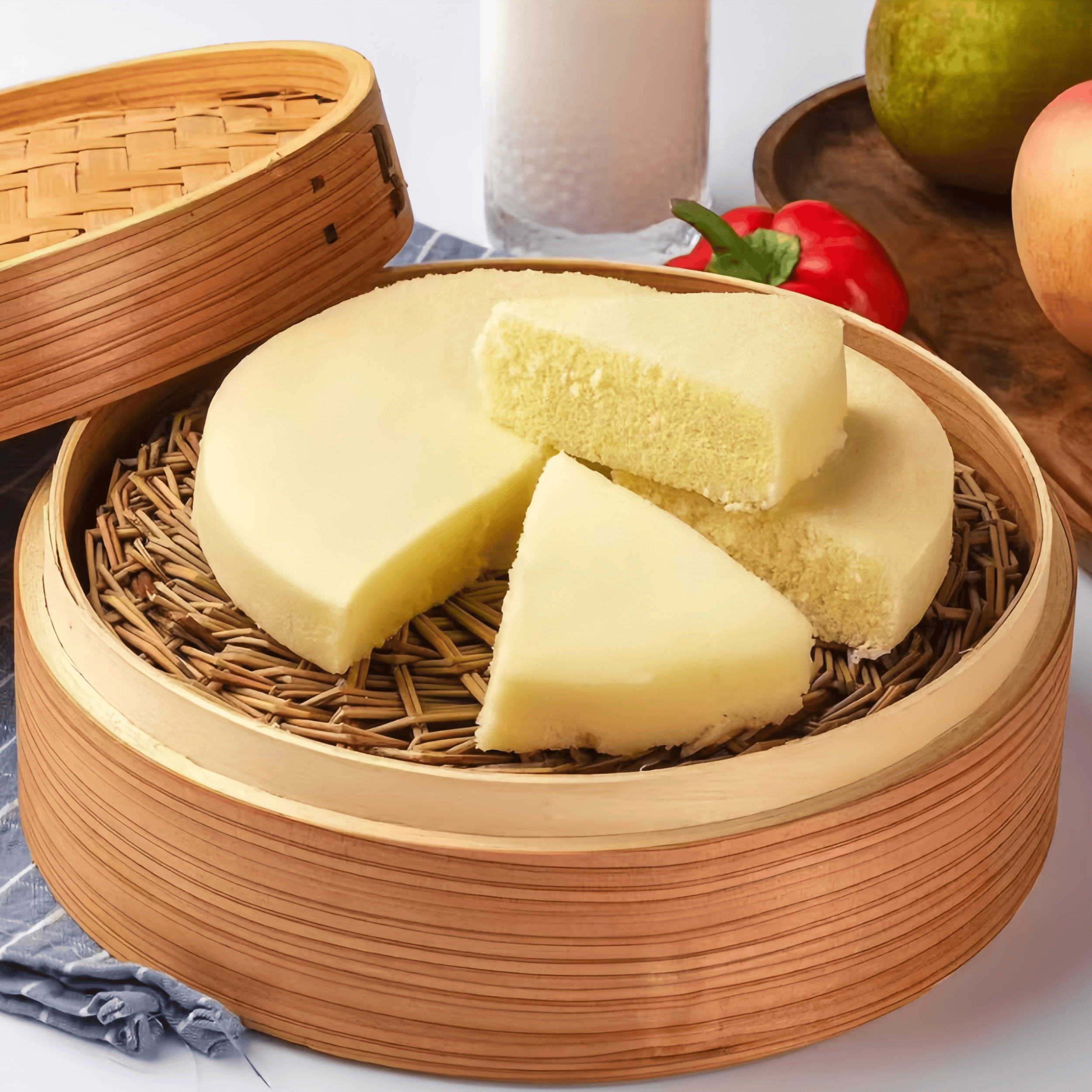 小米糕糯米糕米发糕传统手工速食点心270g早餐糕点酒店宴席蒸商用 - 图1