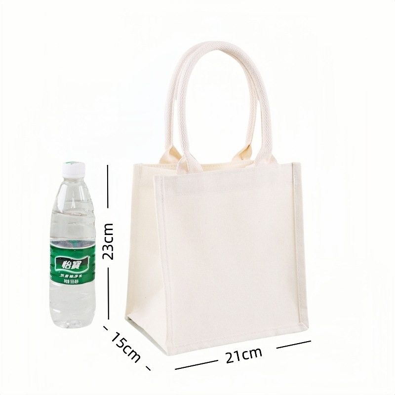 帆布托特包现货定制飘带帆布袋印logo手提麻布包加厚大容量立体袋,淘宝优惠券,粉丝福利购,淘宝优惠卷