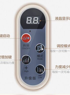 仿真人捶打肩颈按摩仪电动颈肩乐车载家用腰部背部按摩器神器