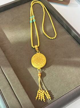 老铺同款凤凰于飞项链香囊金珠