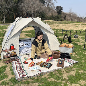 【烈儿宝贝直播间】Jeep帐篷户外折叠便携式野营过夜防雨露营装备