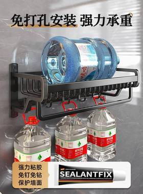 卫生间毛巾架免打孔太空铝浴巾架壁挂式浴室厕所置物架洗手间架子