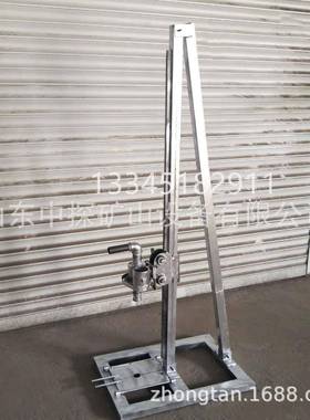 现货直销多齿轮电动打井机手摇立架式水井钻机农用灌溉井架子