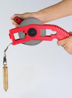 IMPA650876公英制10/30米不锈钢量油尺加油站测油船用油罐测深尺