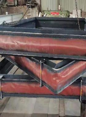 锅炉管道使用非金属织物膨胀节高温脱硫管道非金属补偿器天圆地方