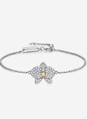 何方女轻奢陈都灵同款蝴蝶兰手链