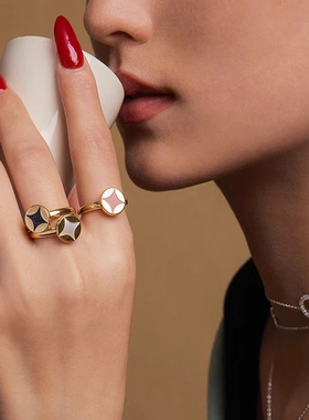 何方财源滚滚戒指圣诞新年礼物女