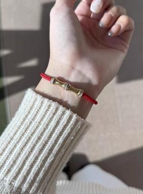 何方陈都灵同款竹节手链女款