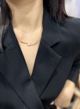 何方925银筷子锁骨链小众高端