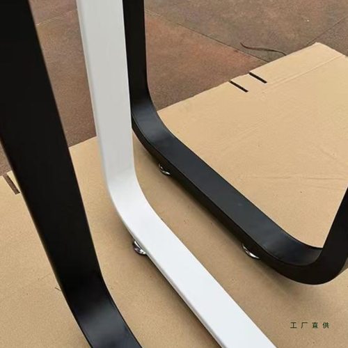 黑色吧台腿餐台脚书桌单边支撑脚橱柜腿台架支架铁艺可调节定 制 - 图2