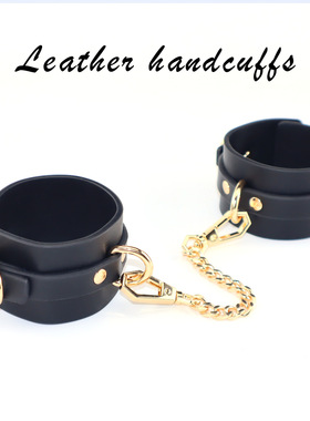 道具手铐毛绒pu皮革手铐剧本杀游戏道具手链加重情侣加厚脚铐男女