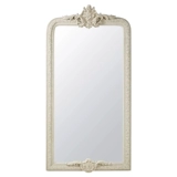 Французское ретро резное зеркало в полный рост, европейское белое напольное зеркало, магазин одежды, украшение для спальни, камина, большое зеркало