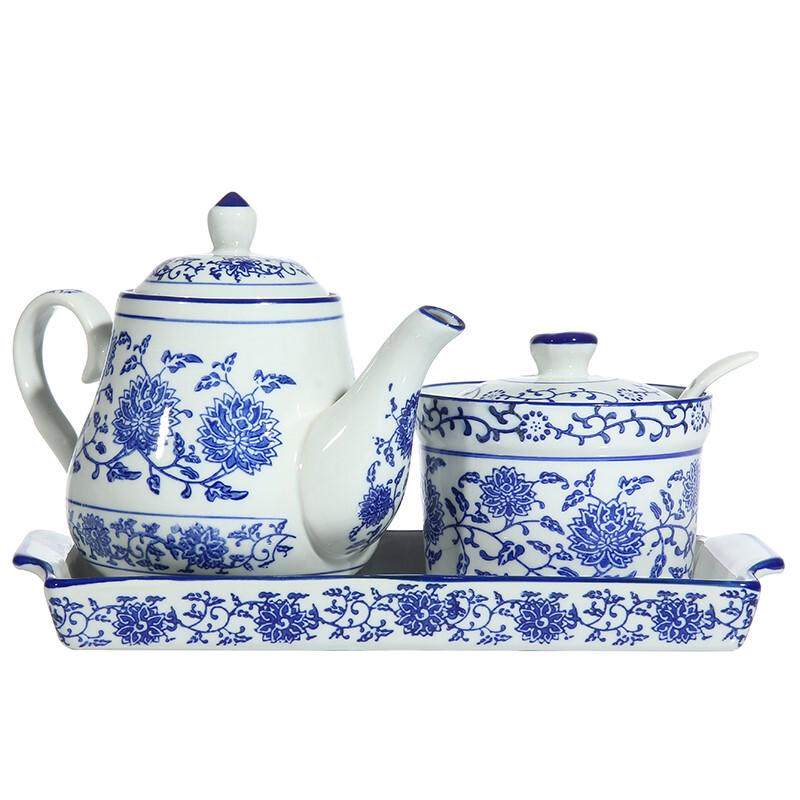 陶瓷餐具兰州拉面醋壶青花瓷辣椒罐调料盒调味罐油瓶油壶厨房用品,淘宝优惠券,粉丝福利购,淘宝优惠卷