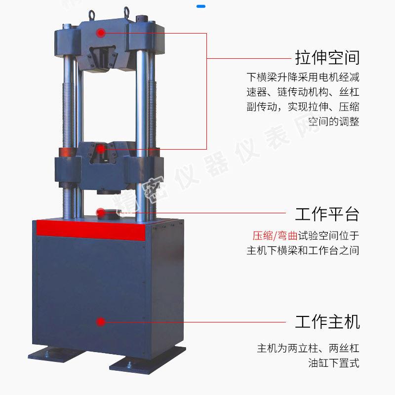 液压数显微机电液伺服万能拉力试验机钢筋螺栓金属拉伸强度测试仪 - 图2