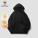 秒杀款加绒卫衣开衫连帽情侣