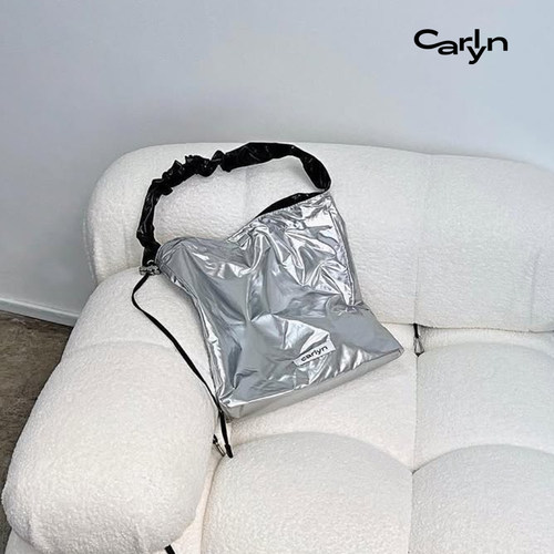 【虞书欣同款】Carlyn RUSS ECOBAG韩国斜挎垃圾袋Hobo流浪手提包 - 图2