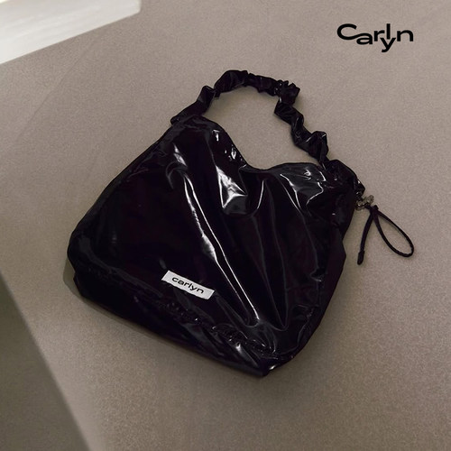 【虞书欣同款】Carlyn RUSS ECOBAG韩国斜挎垃圾袋Hobo流浪手提包 - 图3