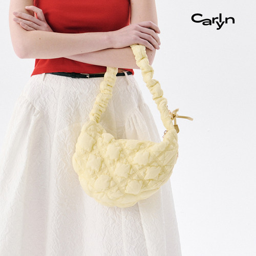 【虞书欣同款】Carlyn COZY M中号韩国云朵饺子马鞍包单肩斜挎包 - 图2
