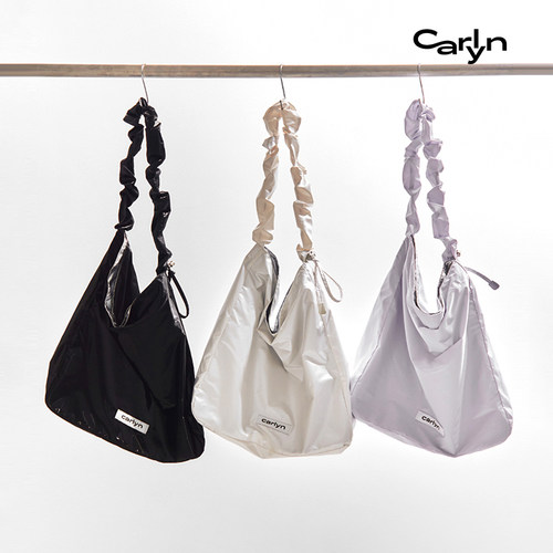 【虞书欣同款】Carlyn RUSS ECOBAG韩国斜挎垃圾袋Hobo流浪手提包 - 图0