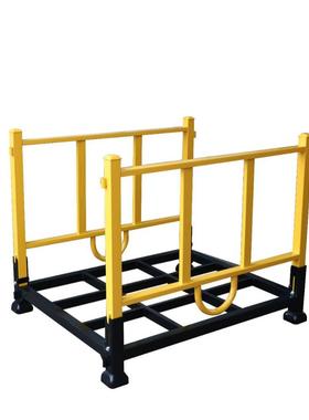 折叠式堆垛架仓库货架可移动码垛架子仓储冷库架储物架