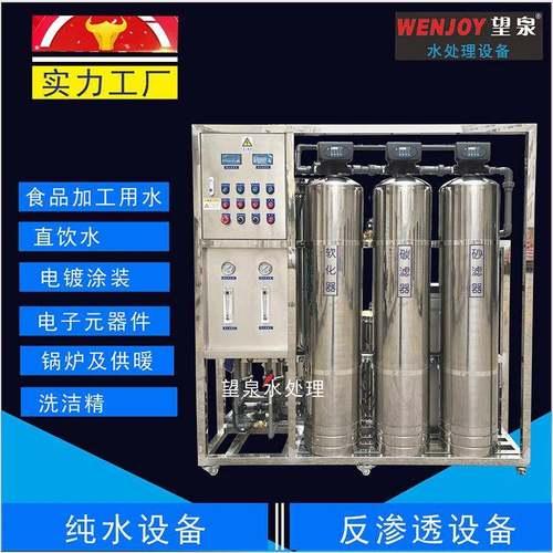 深圳大型工业商用净水器0.25吨0.5吨1吨海参食品加工反渗透纯水机 - 图0