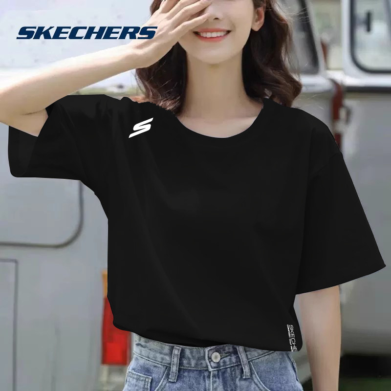 斯凯奇速干短袖t恤女款2025夏季冰感透气大码女装半袖跑步运动服,淘宝优惠券,粉丝福利购,淘宝优惠卷