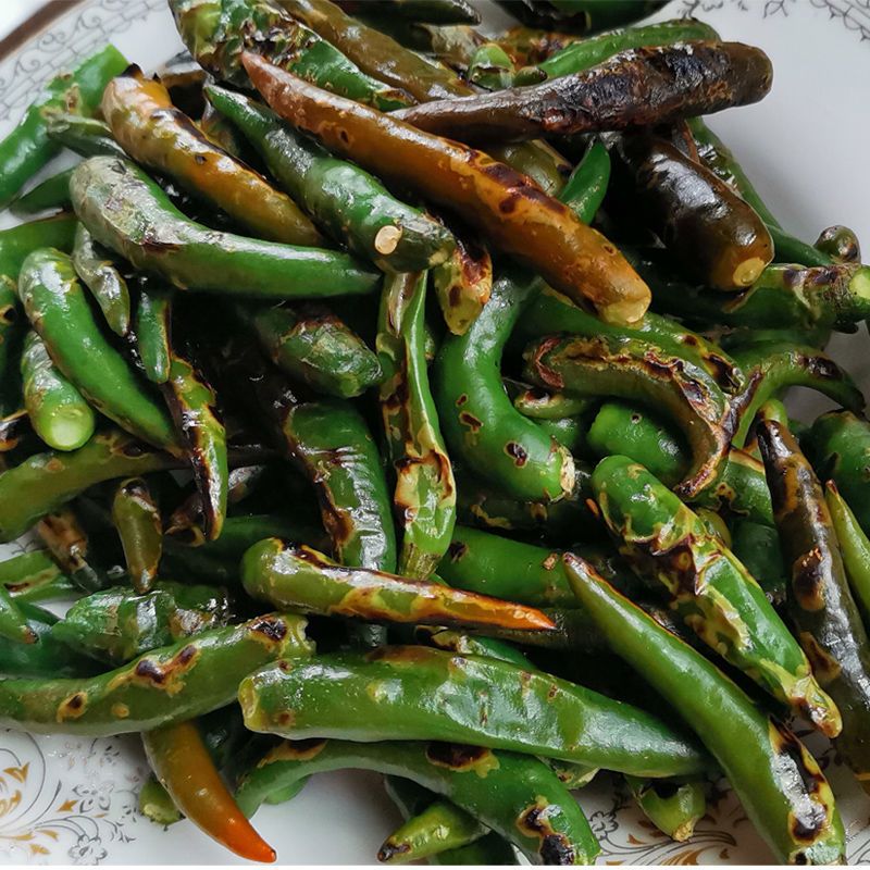 四川淘蜀味虎皮青椒辣椒酱下饭菜无蒜下饭辣椒酱糖醋特辣280克/瓶 - 图2