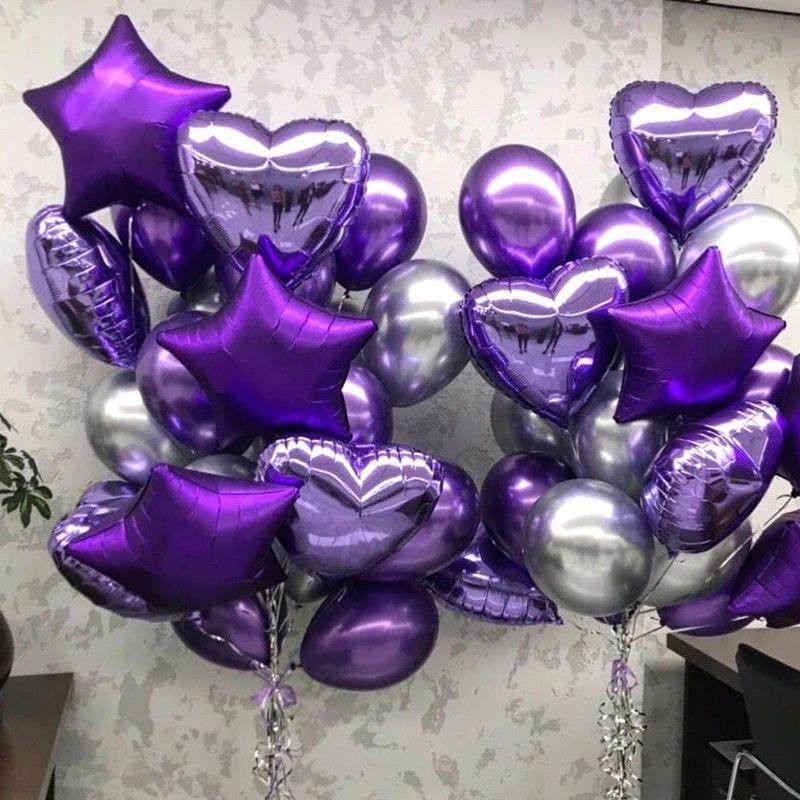 热卖新品气球紫色主题组合套餐派对生日场景布置商场开业婚庆装饰,淘宝优惠券,粉丝福利购,淘宝优惠卷