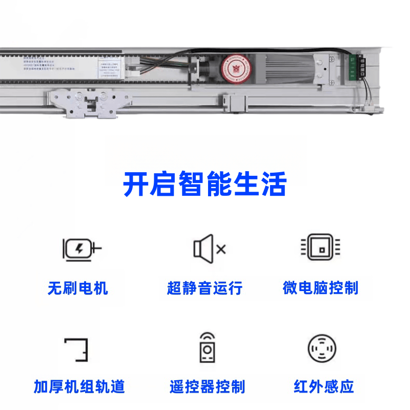 R125电动平移门自动门感应门整套机组轨道全套电机控制器门禁配件 - 图0