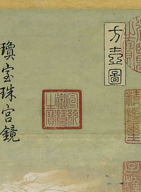 11明文伯仁方壶图真迹复制品古