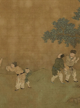 11宋刘松年山村酒乐图台北故