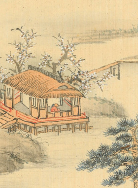 翟大坤幻园八景册微喷打印清代山