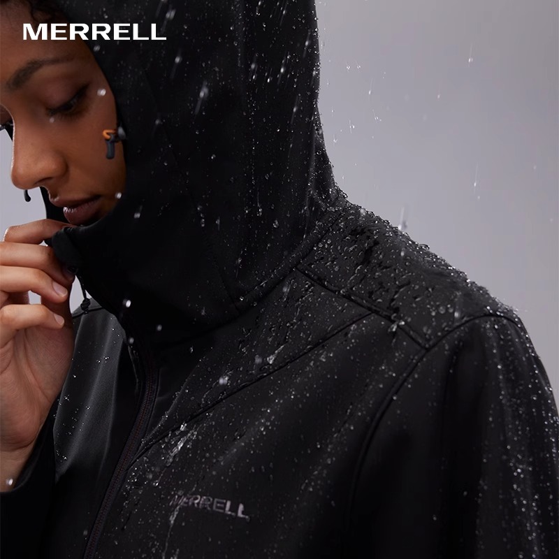 MERRELL迈乐软壳衣户外运动徒步登山加绒保暖防风外套冲锋衣男女 - 图1