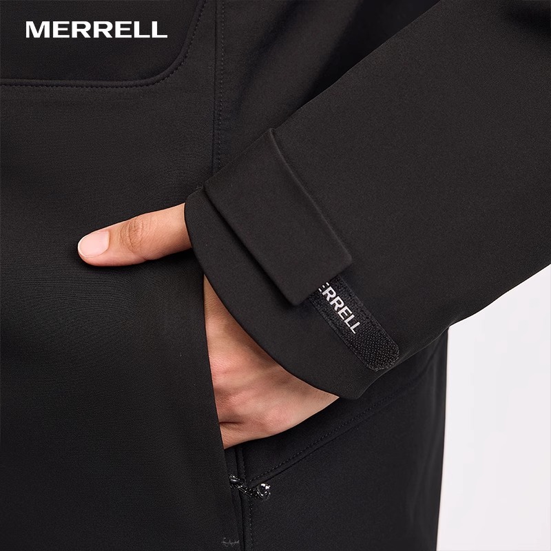 MERRELL迈乐软壳衣户外运动徒步登山加绒保暖防风外套冲锋衣男女 - 图2