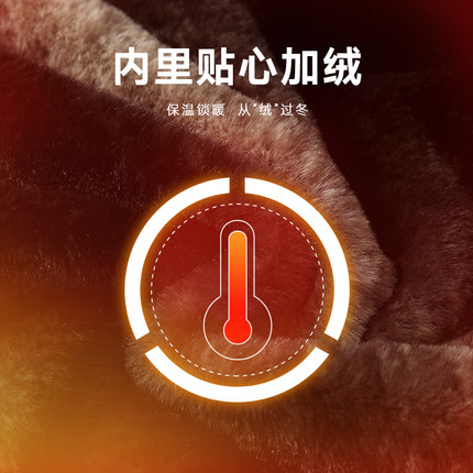 红蜻蜓可拆连帽中老年男士棉服外