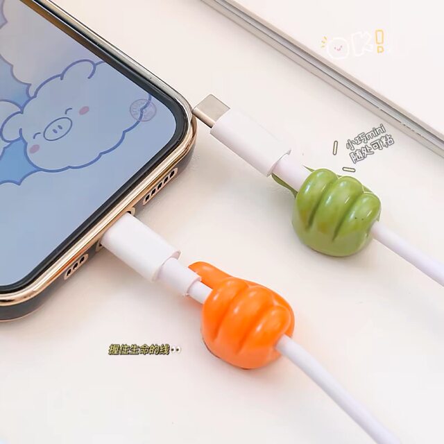 Thumb hook cable manager desktop data cable storage charging cable fixer wall mark-free hole-free sticky hook
