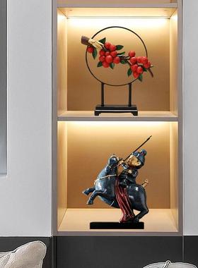 荔枝摆件大吉大利25年喜庆红色玄关柜酒柜装饰品家居乔迁开业礼物