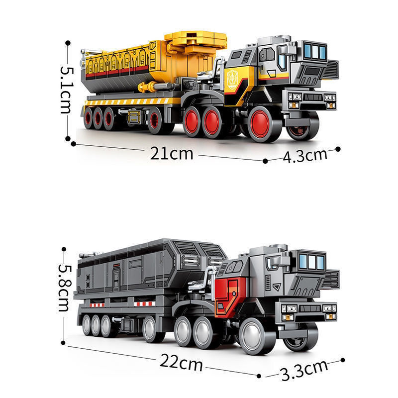 中国积木流浪地球2运兵车工程车高积木益智拼装男孩玩具生日礼物 - 图3