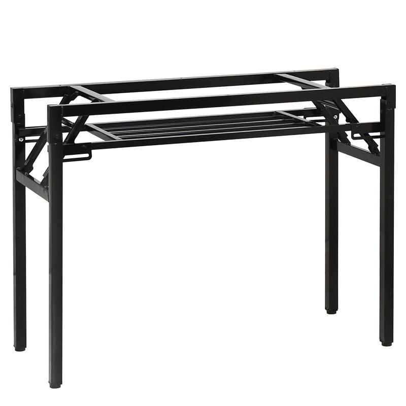 简易折叠桌脚架子桌子腿课桌架办公桌架弹簧架对折桌子腿支架铁艺 - 图3